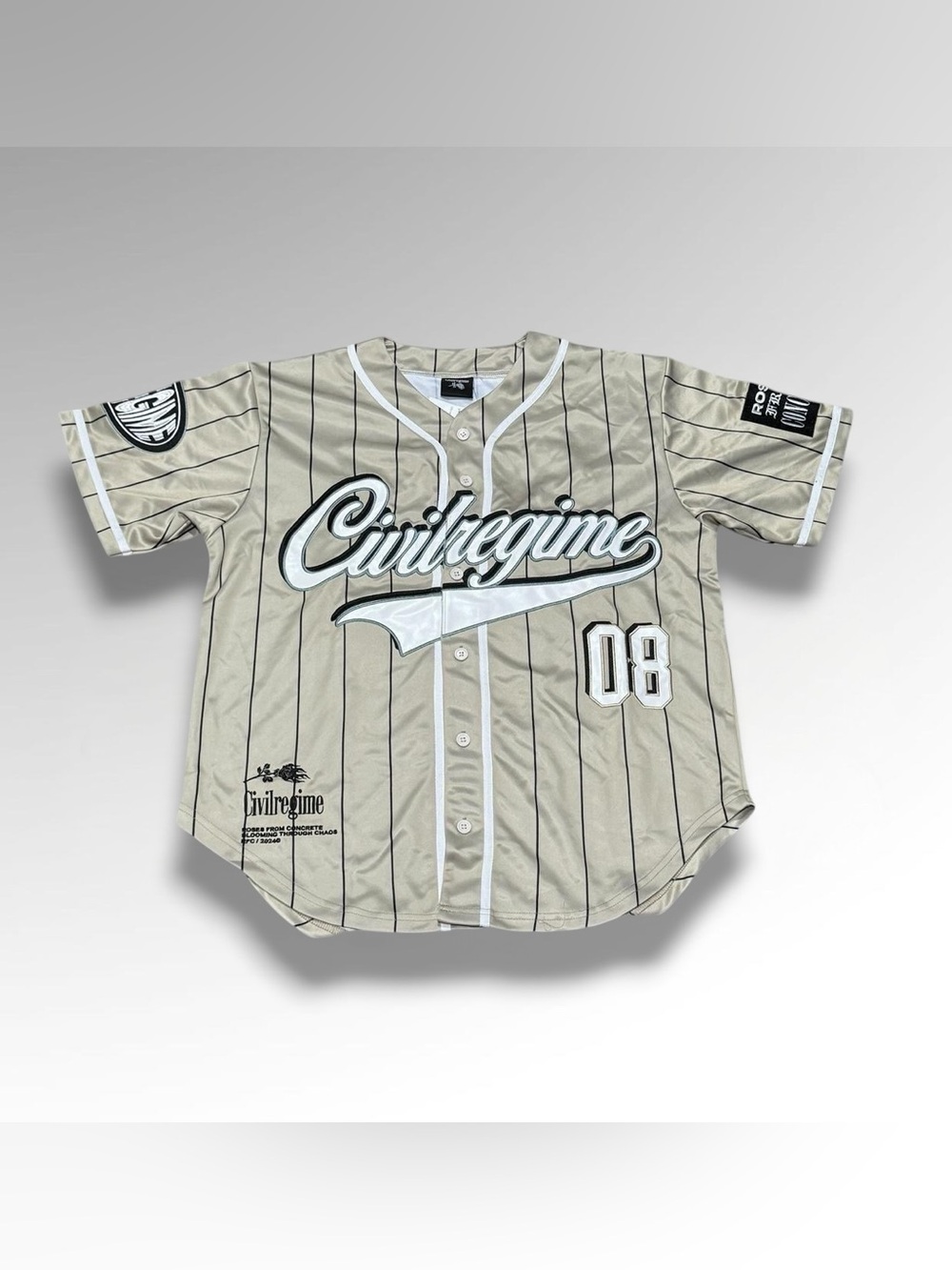 Civil Regime Pinstripe Baseball Jersey